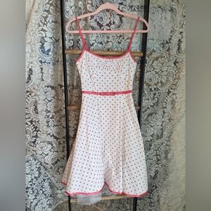 Vintage BCX Polka Dot Spagetti Strap Dress, Y2K, Homecoming, Barbie, Coquette